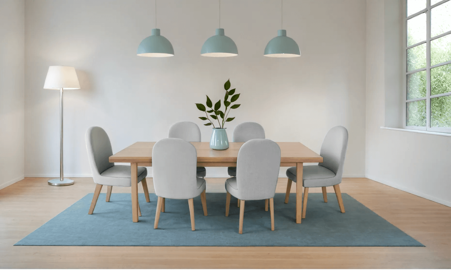 Visuel réaliste IA salle à manger