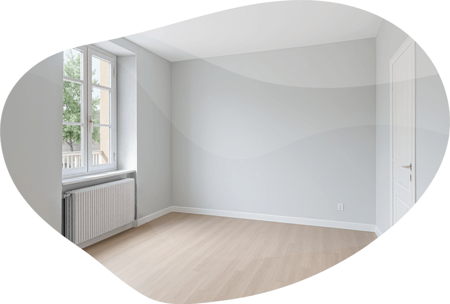 Appartement vide sans mobilier