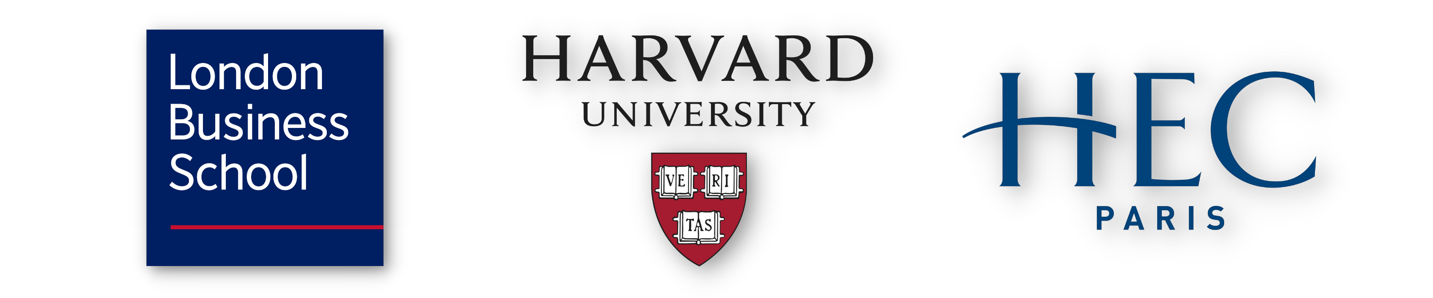 Harvard, HEC paris et London Business School