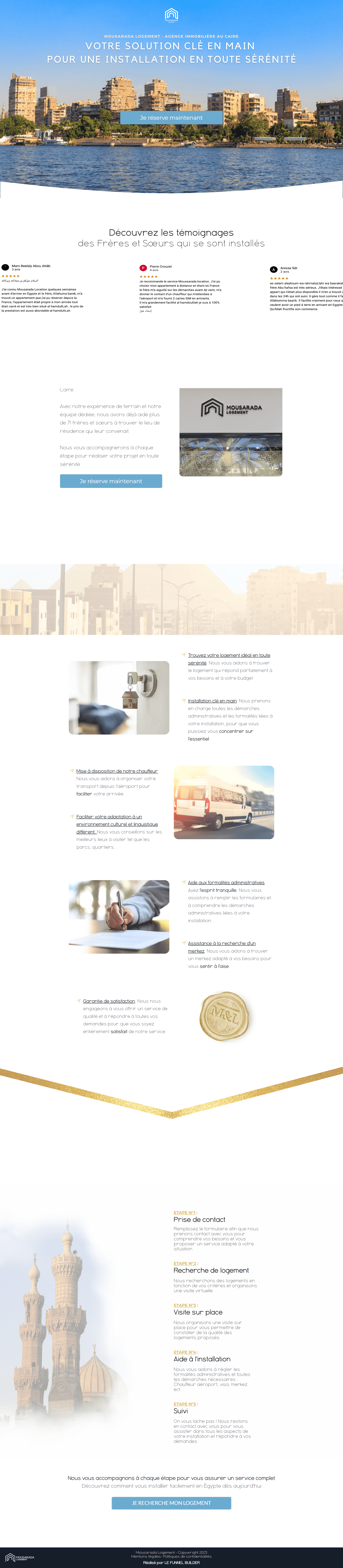 Réalisation LE FUNNEL BUILDER MOUSARADA LOGEMENT 