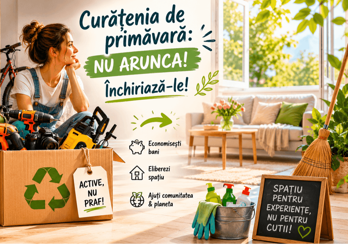 Curățenia de primăvară: Nu arunca lucrurile bune, închiriază-le!