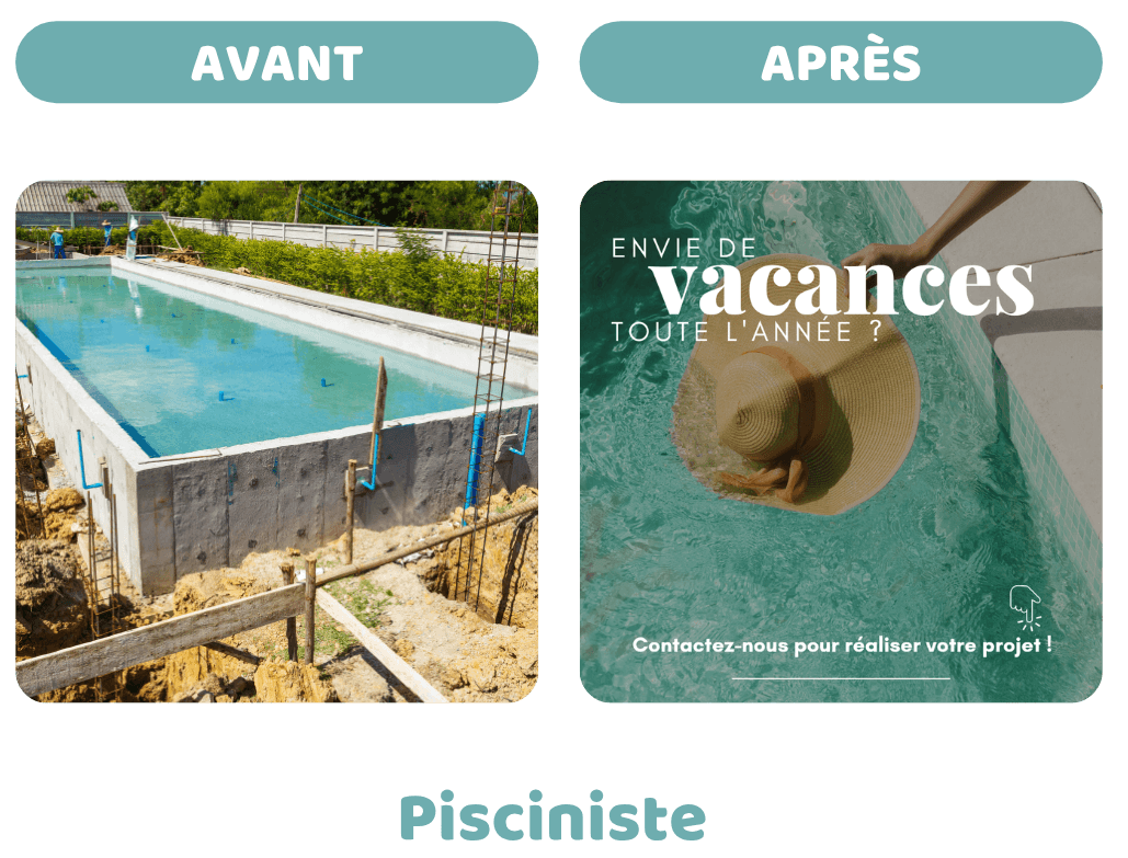 Avant / Après pisciniste