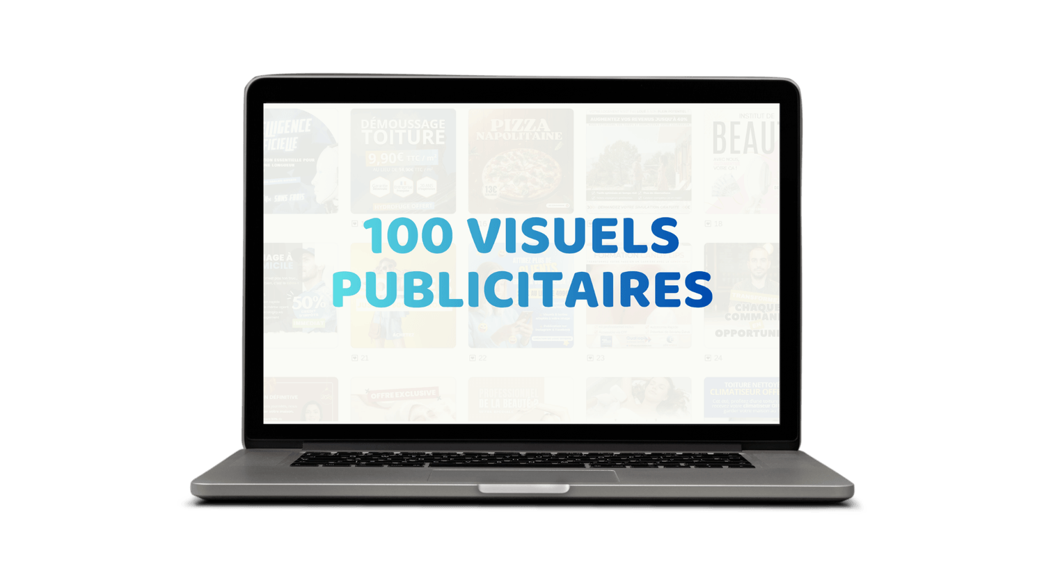 100 visuels publicitaires prêts à l'emploi