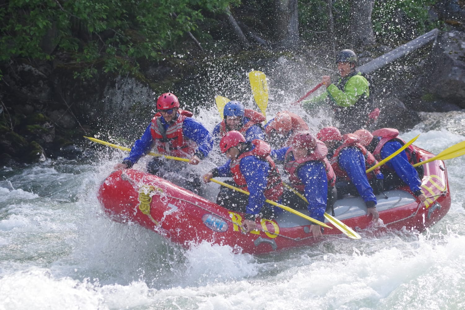 André on a river rafting trip, sunglasses broken mid-run — the moment that started Sunneys