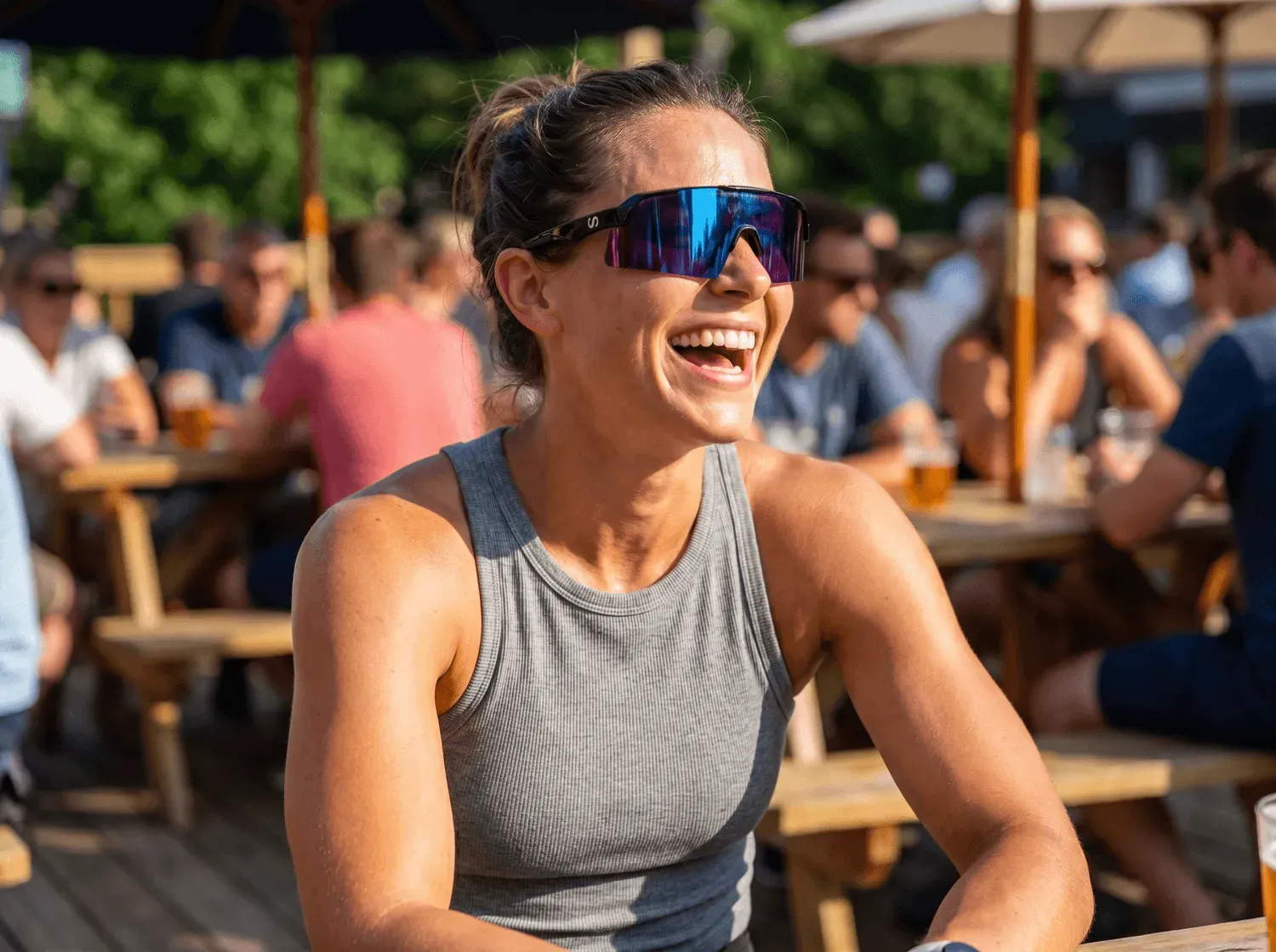 Rangers Blue Mirror glasses lifestyle social