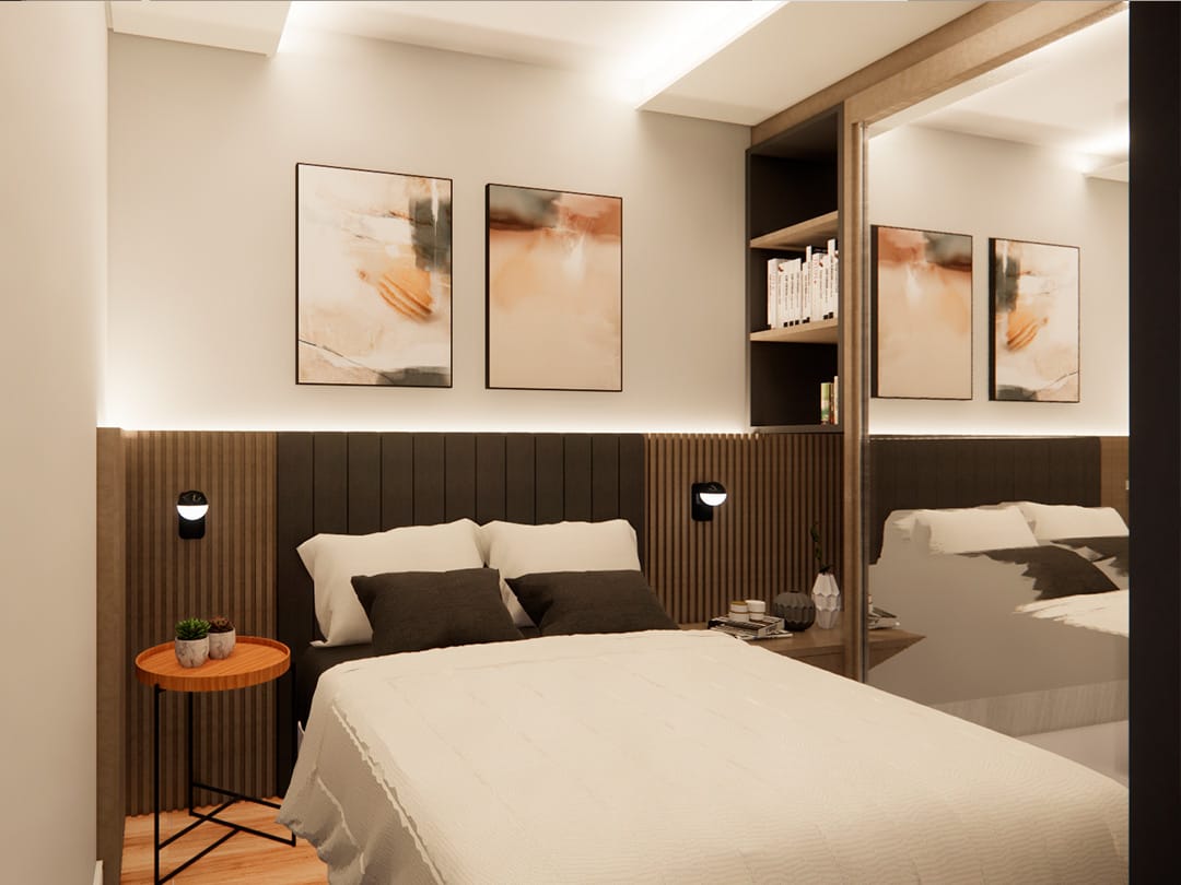 Quarto planejado de luxo em Rio Claro - New Desire