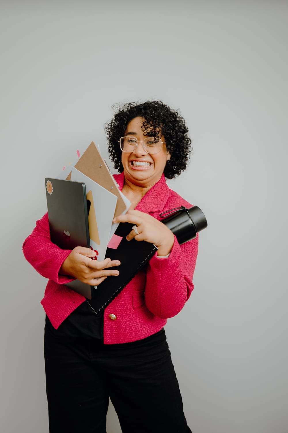 Sanam Permal, Law Lenz founder, overwhelmed with employment documents