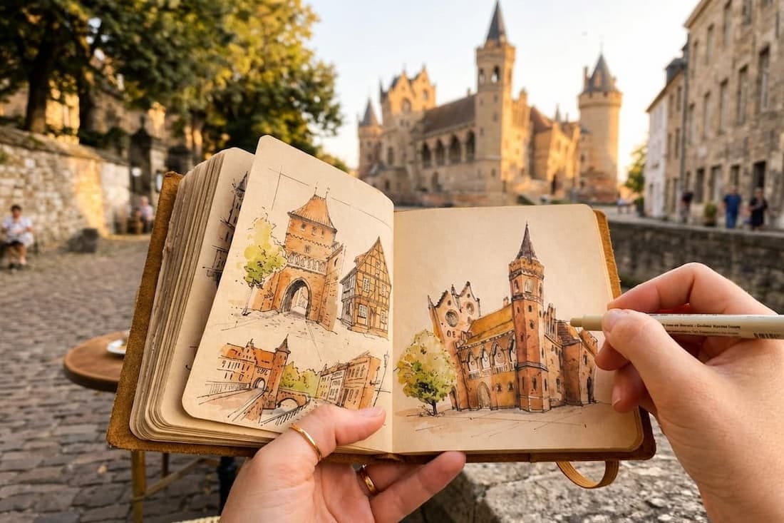 Castle Sketching