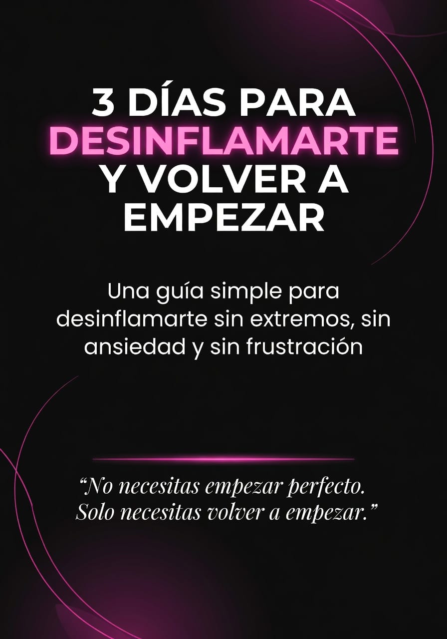 Guía 3 días para desinflamarte