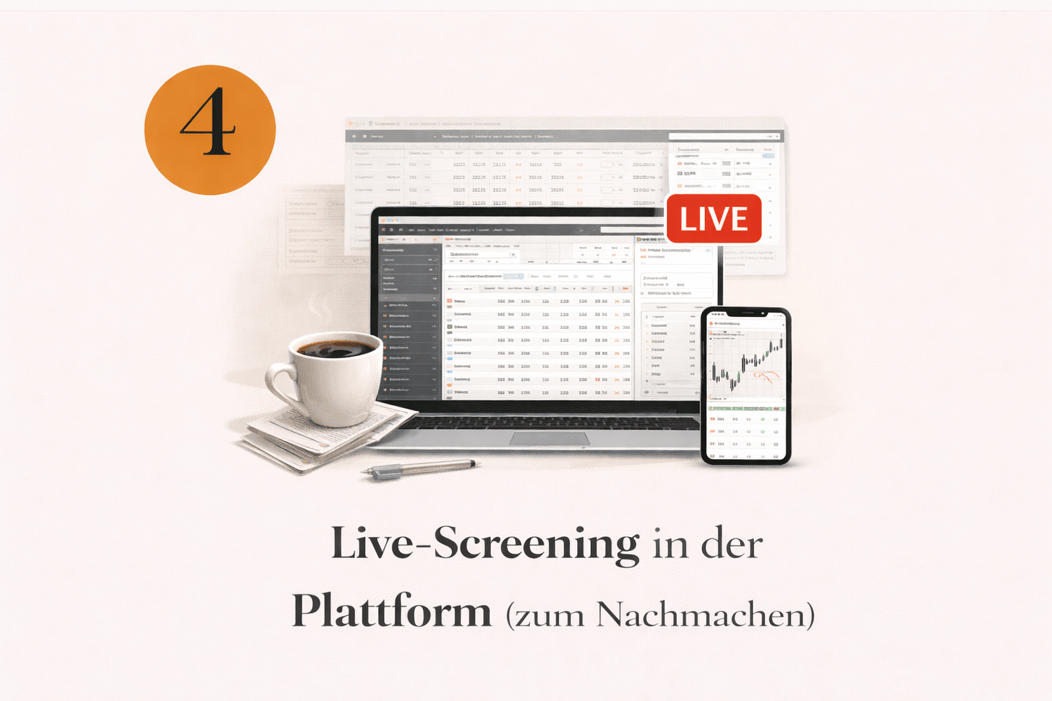 Schritt 4: Live-Screening in der Plattform