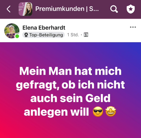 Elena Kundinnen-Erfolg