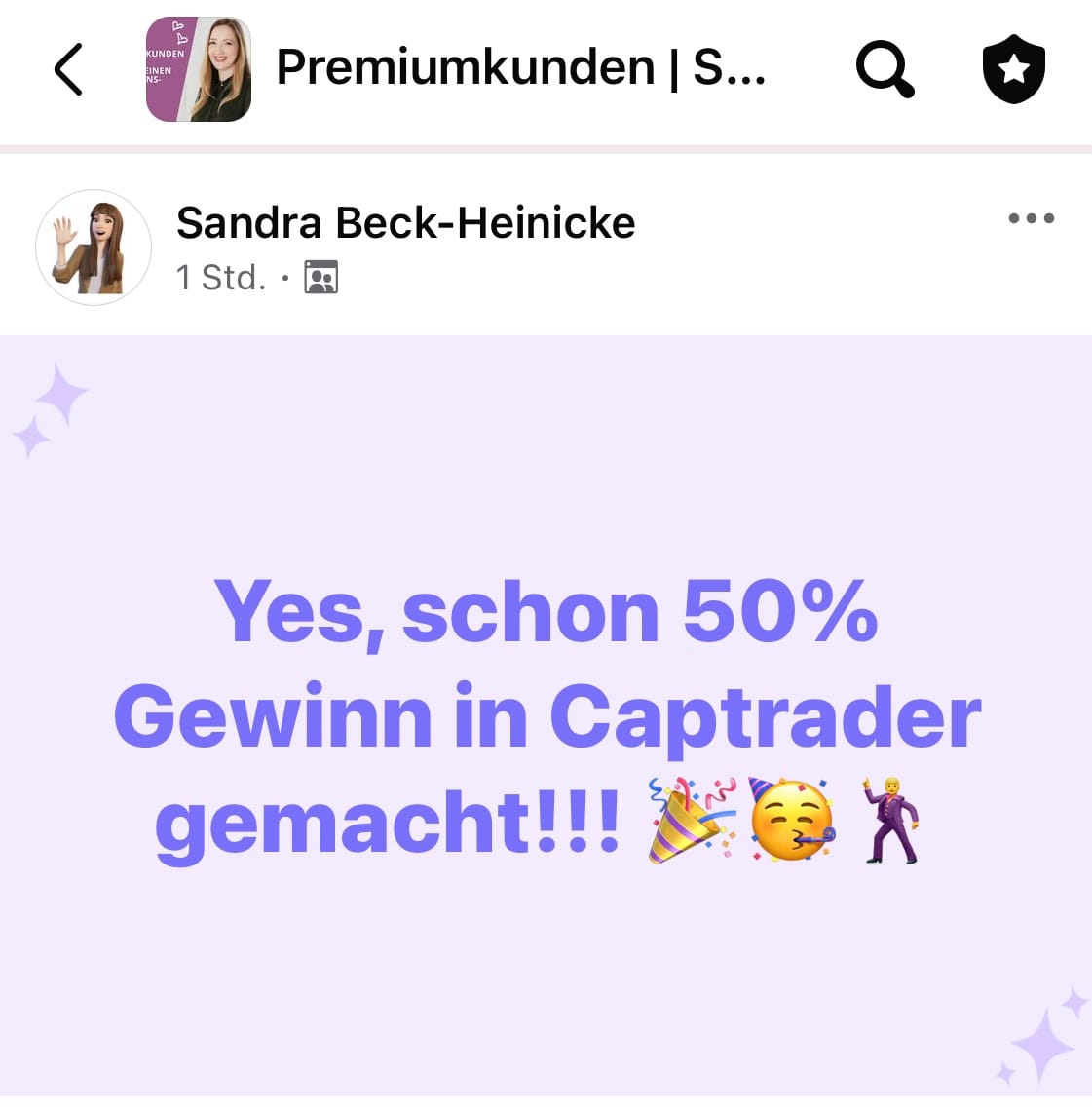 Sandra Gewinn Screenshot