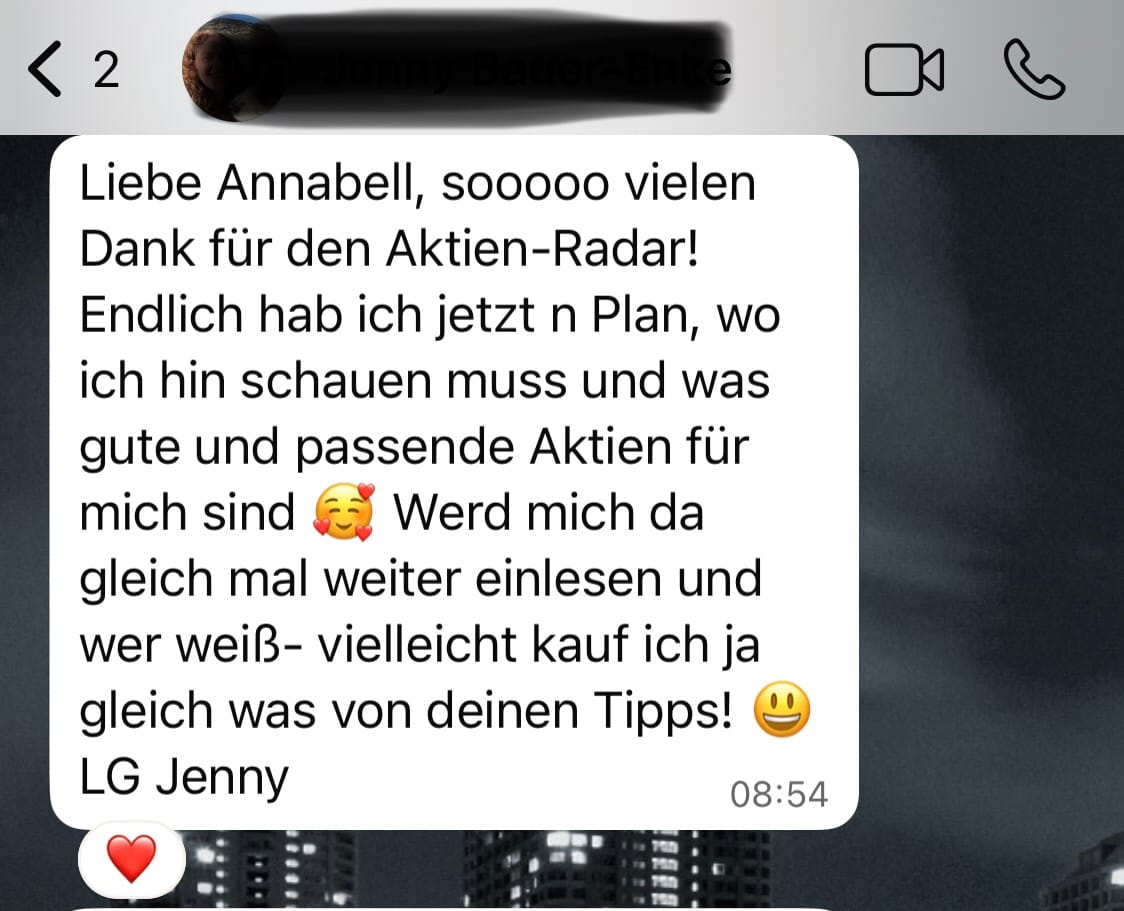 Kundinnen-Erfahrung Aktien-Kompass