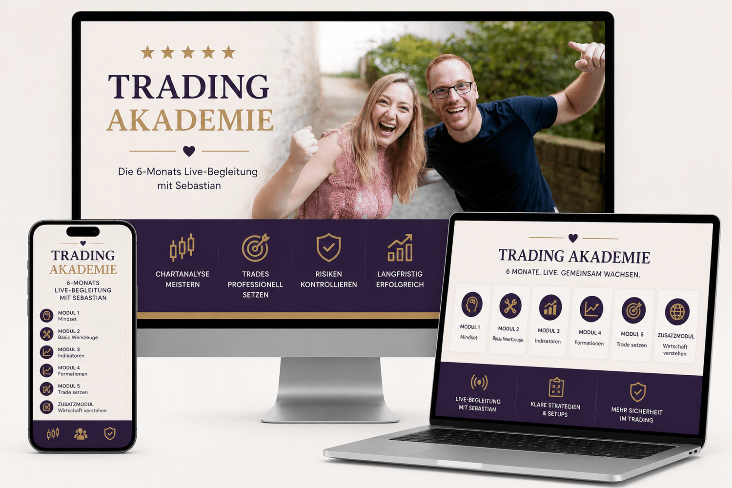 Trading Akademie Mockup