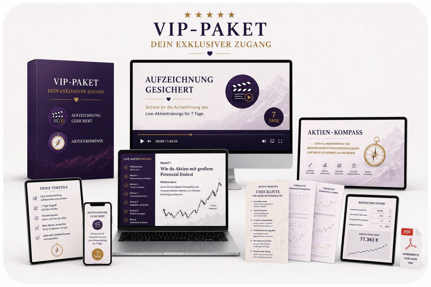 VIP Paket Übersicht