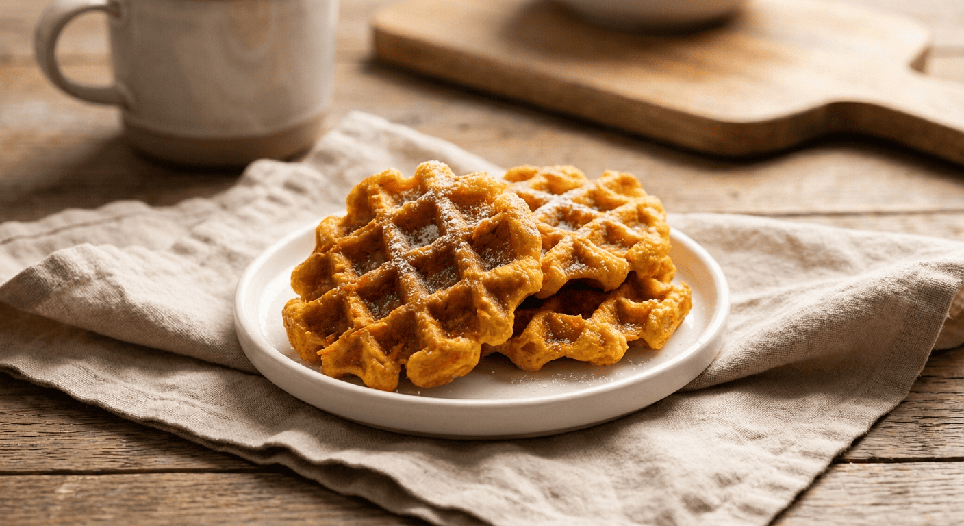 Waffles de Zanahoria