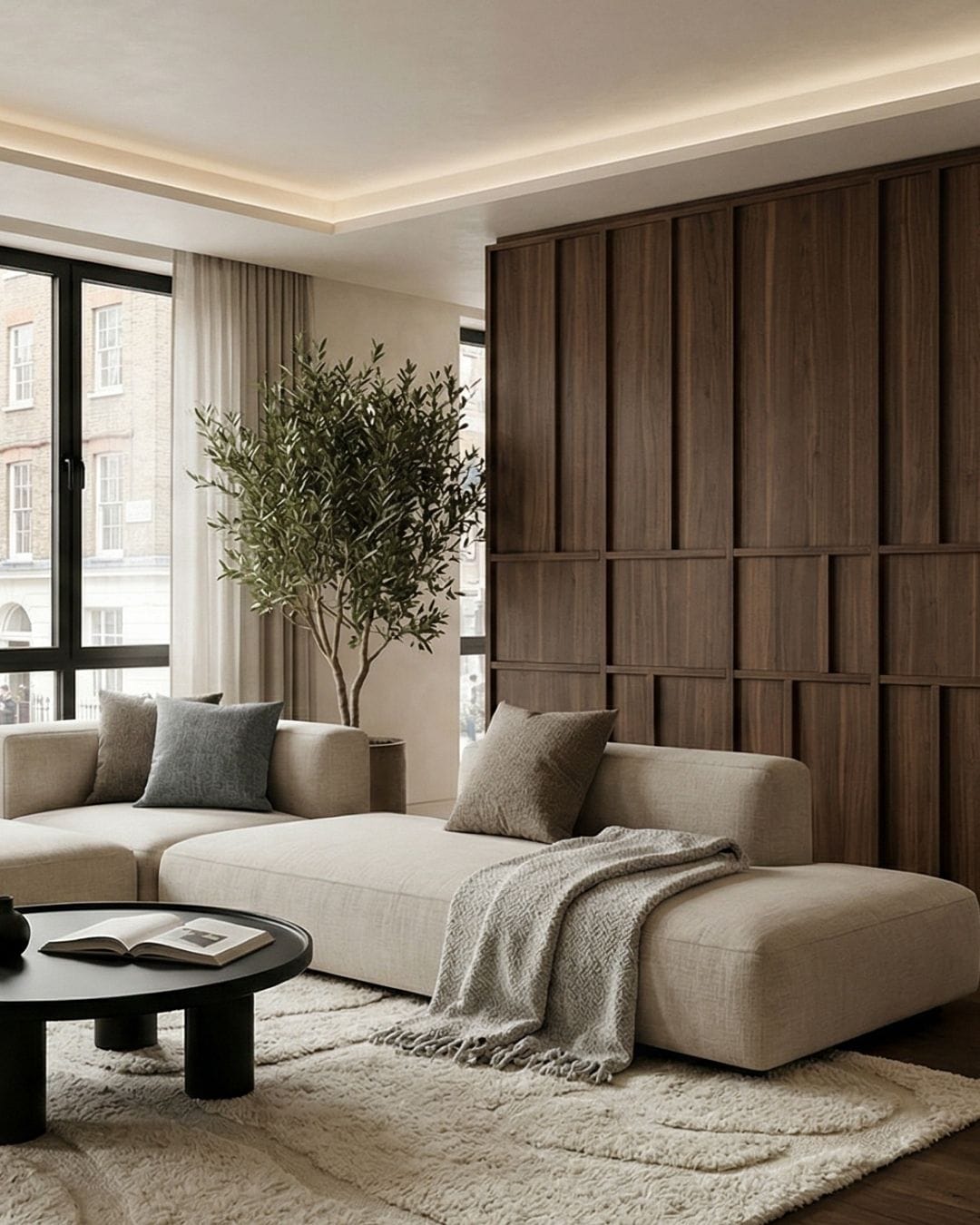 The modern style living room