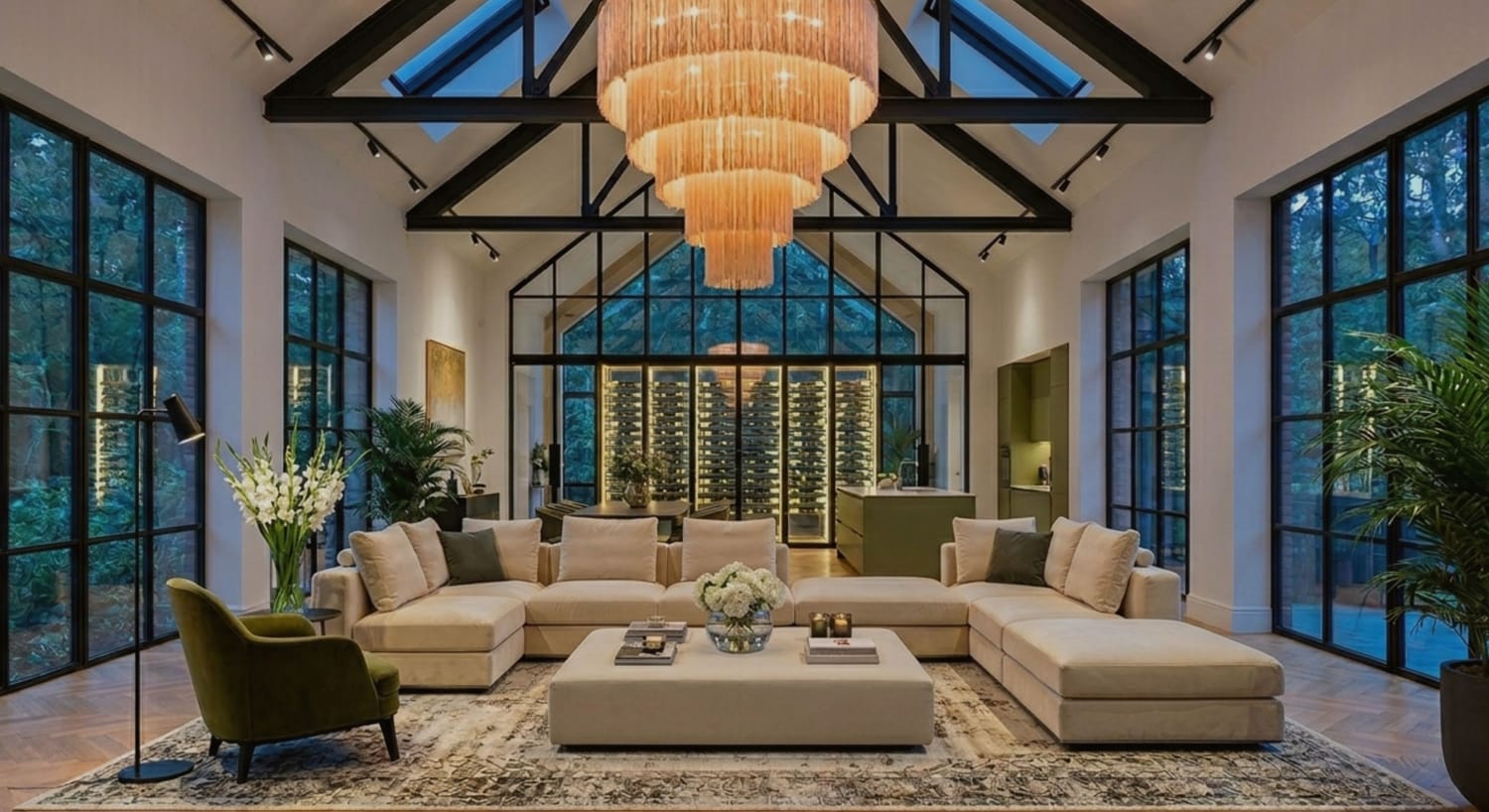 Inspirational luxury design of a living room