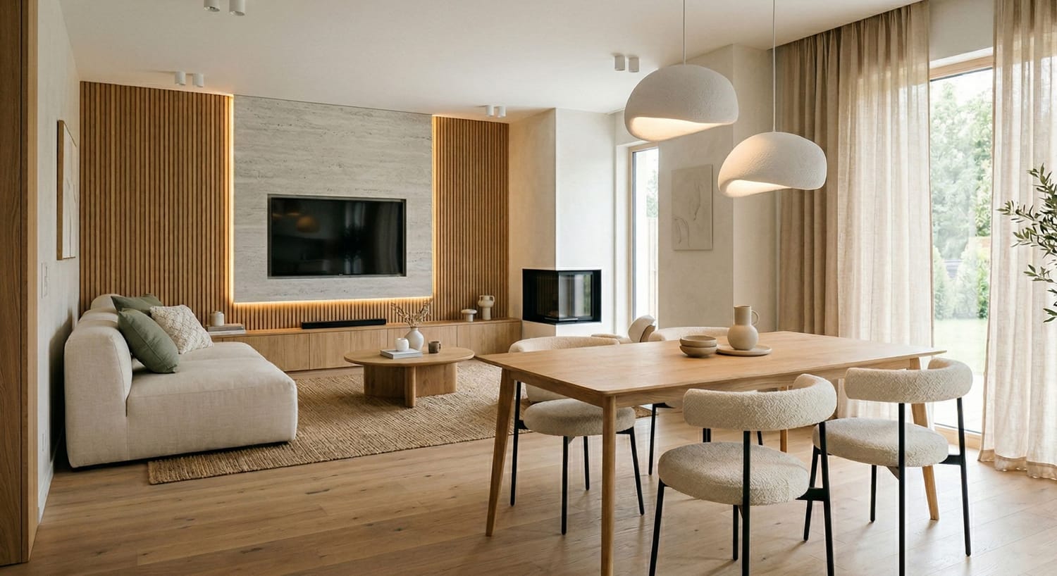 Modern living room - inspirational AI image