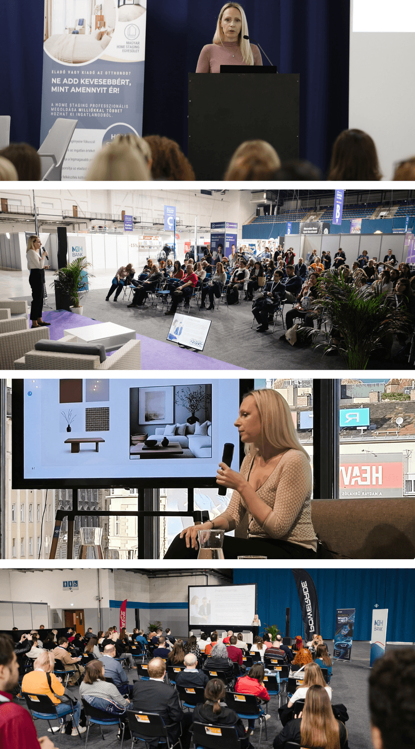 The founder of Designers Learn AI speaking at interior design events 
