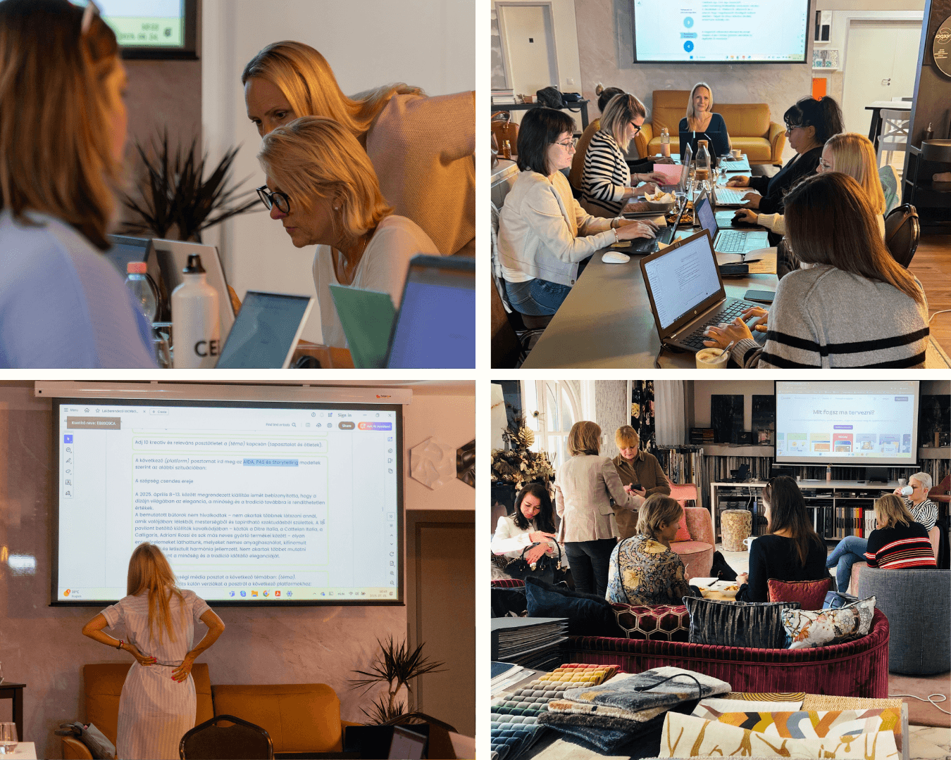 Photos about live AI training for interior designers, architects and home stagers