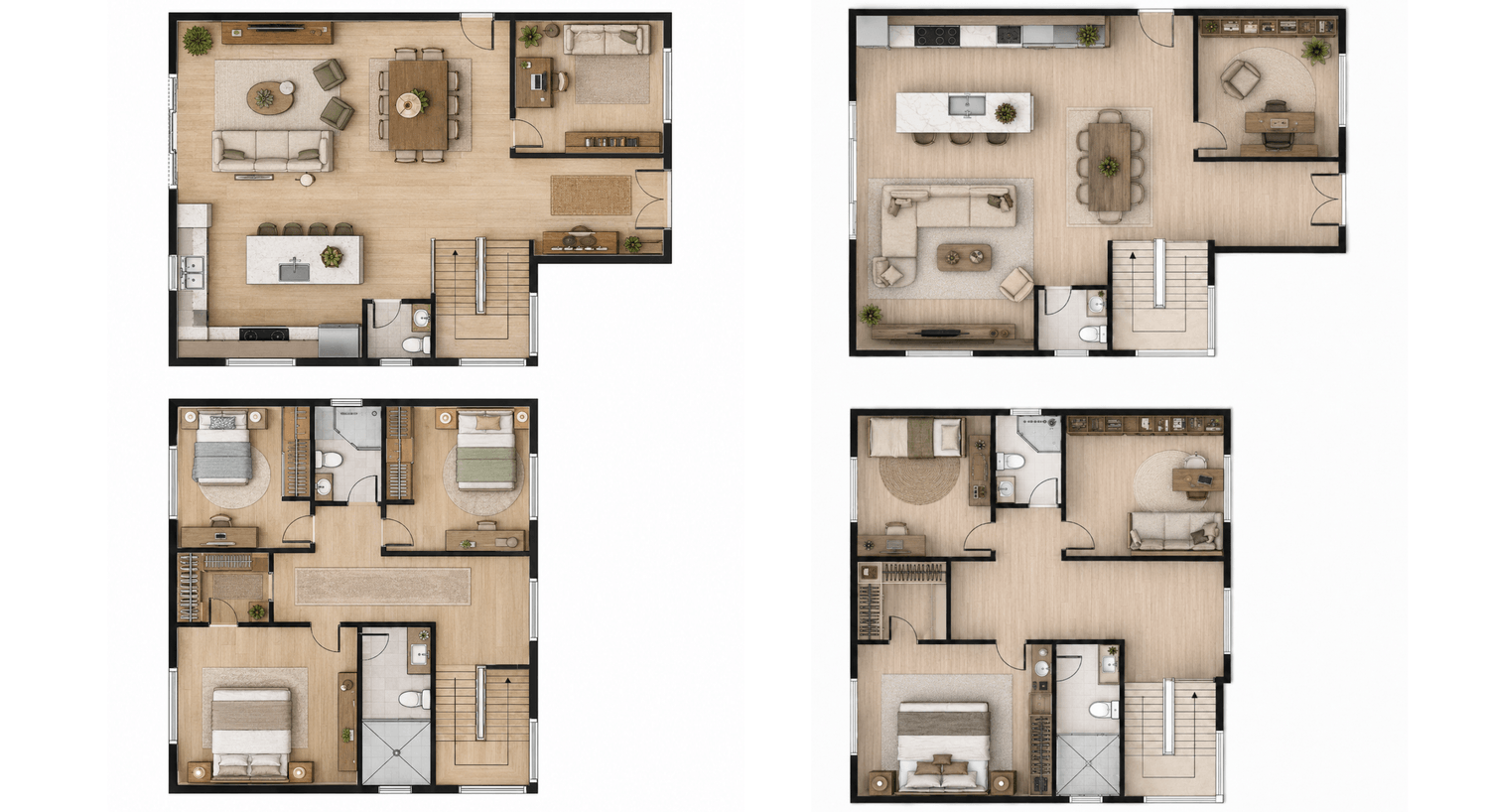 2 layout options made with AI