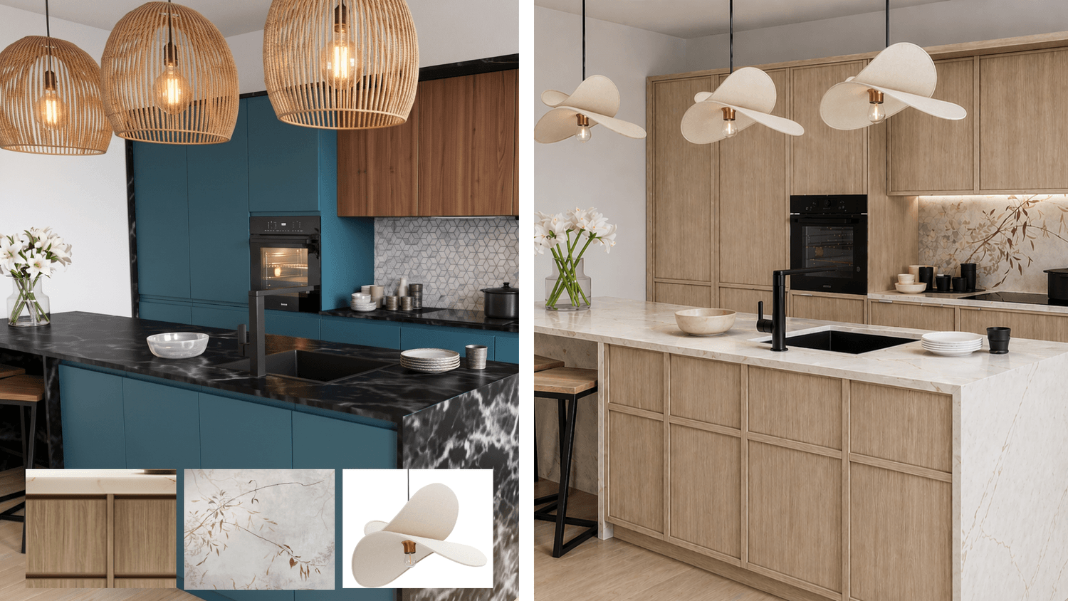 Changing lights and furniture surfaces with AI in minutes