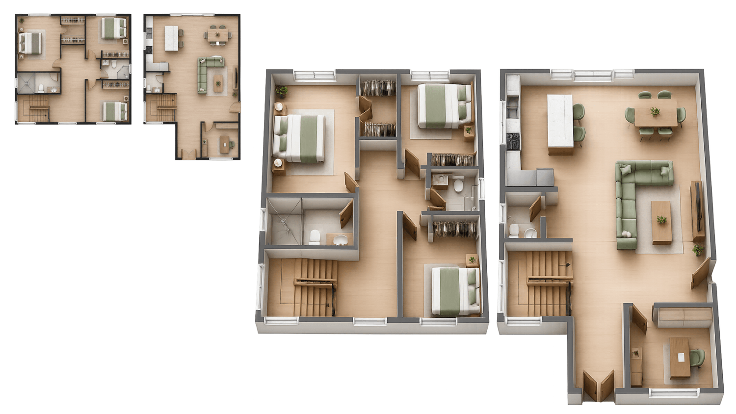 Transforming 2D floor plan into 3D floor plan with AI