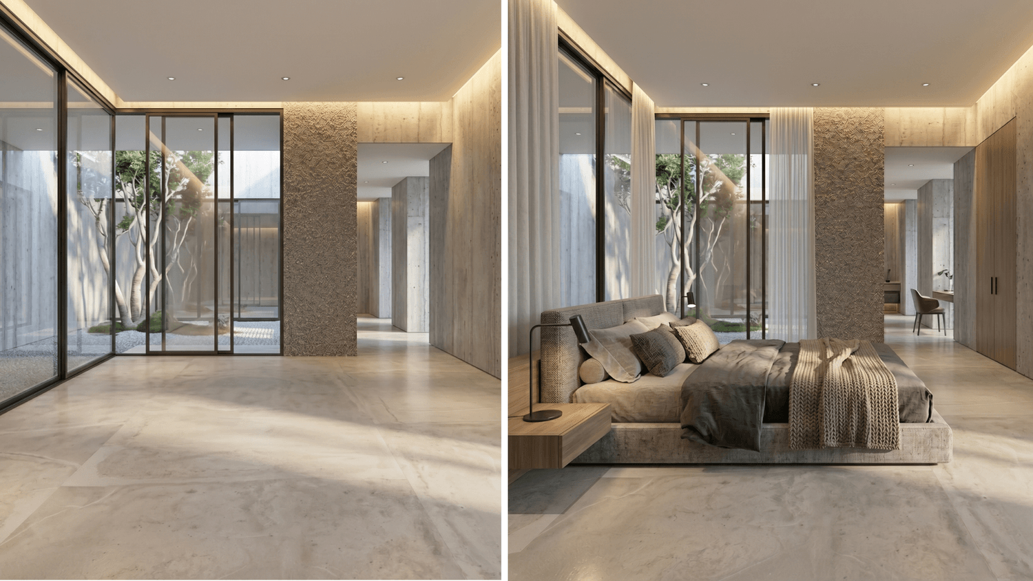 Generate furnishing ideas for the bedroom using AI.