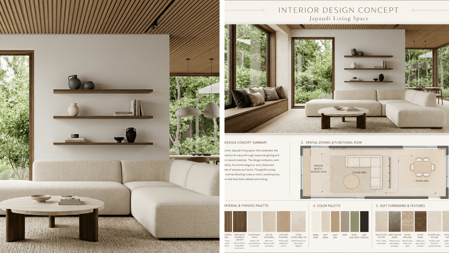 Creating interior design concept with AI from image