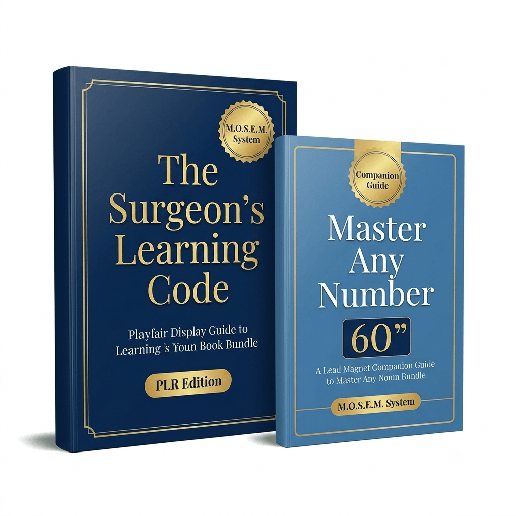The Surgeon's Learning Code and Master Any Number in 60 Seconds book covers