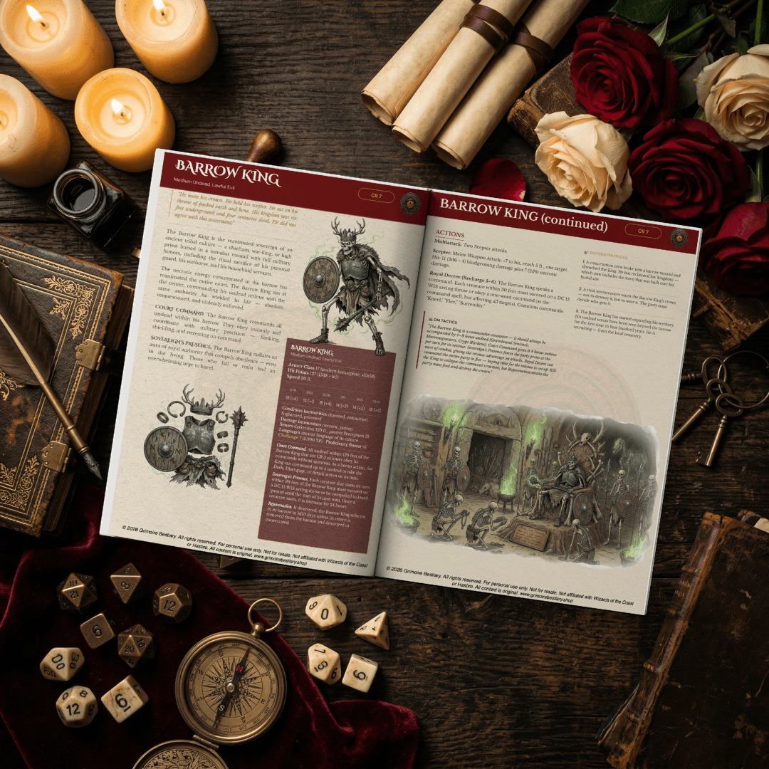 Grimoire Bestiary — DM Tactics & Combat Intelligence