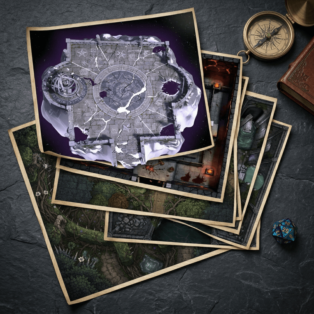 5 Lair Maps — Grimoire Bestiary