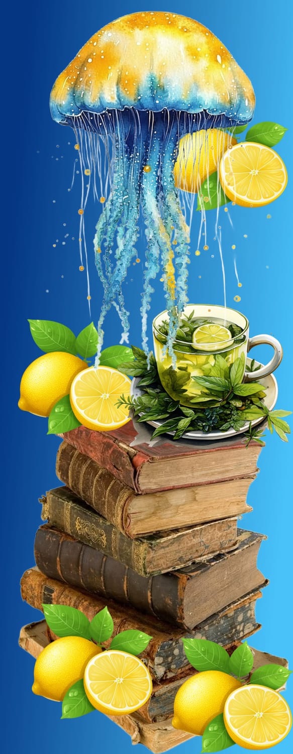 Lemons and Jellyfish Under the Sea Bookmarks