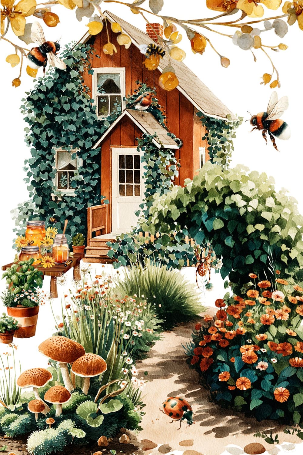 Amber House in My Green Garden