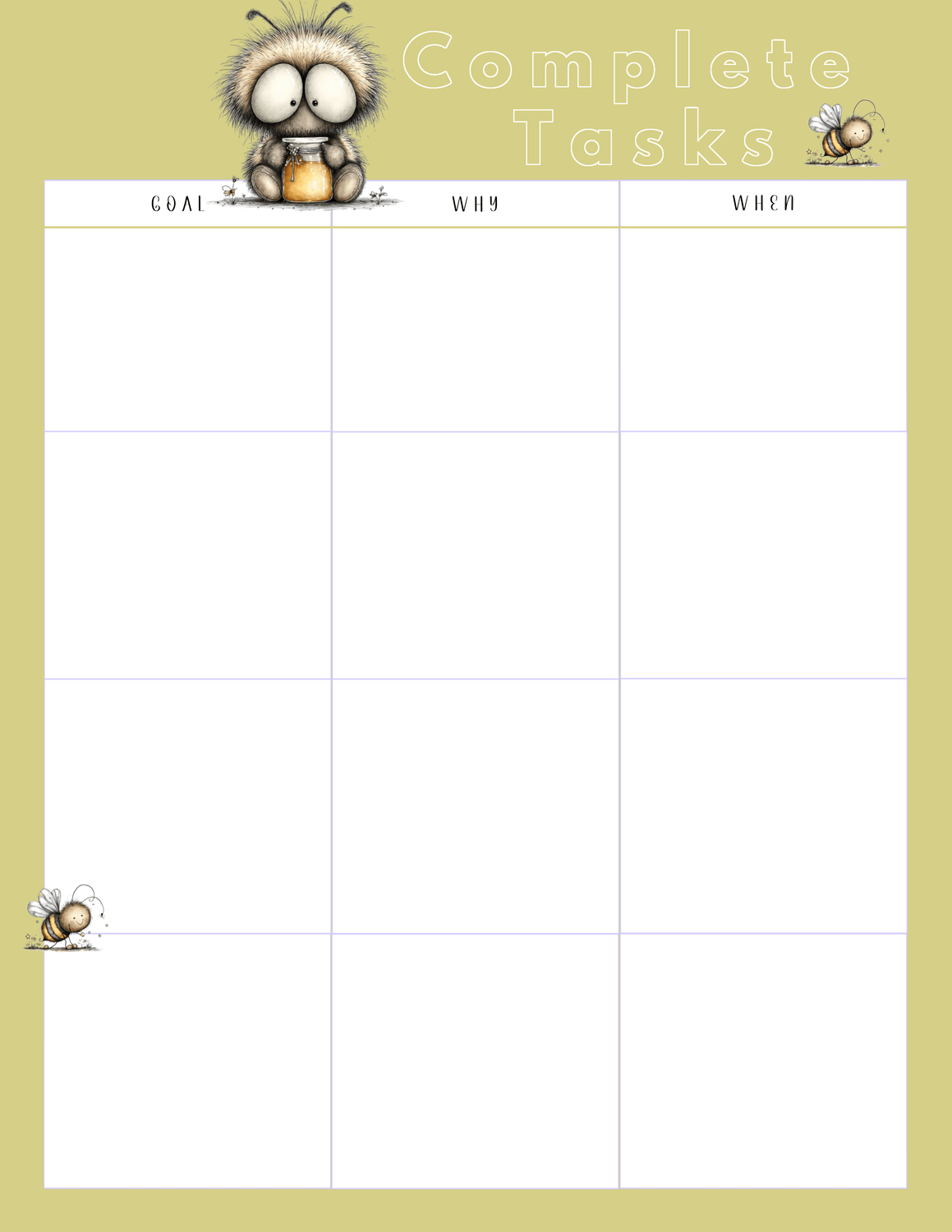 Baby  Bumble Bee To Do Tasks