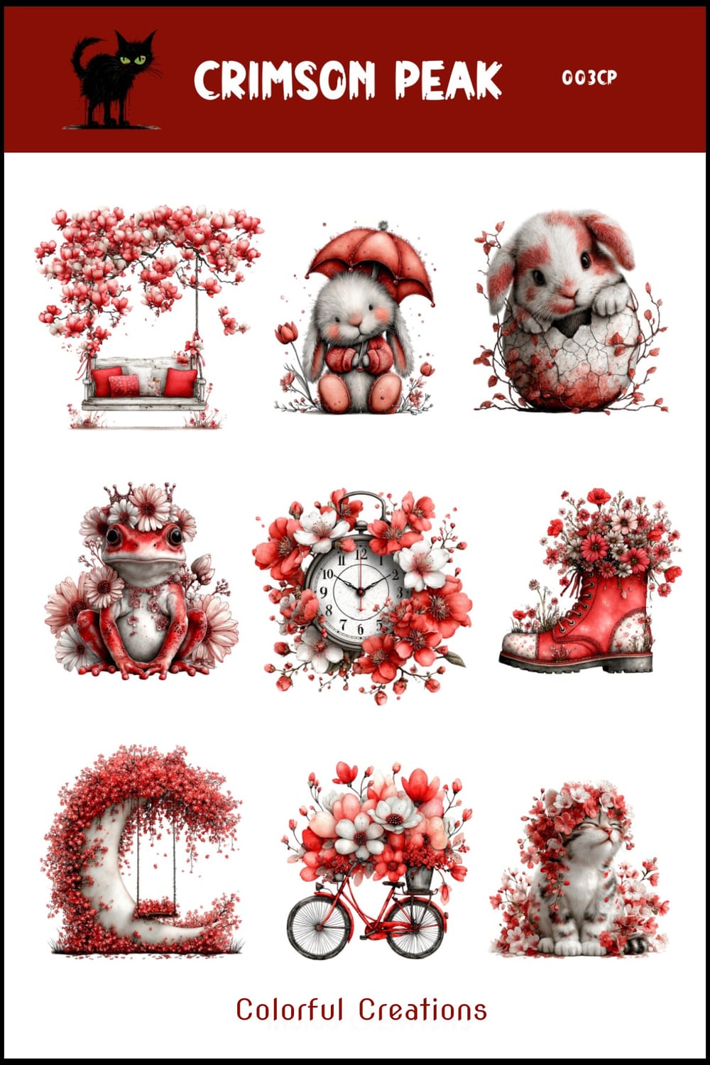 Crimson Peak Sticker Sheet 003