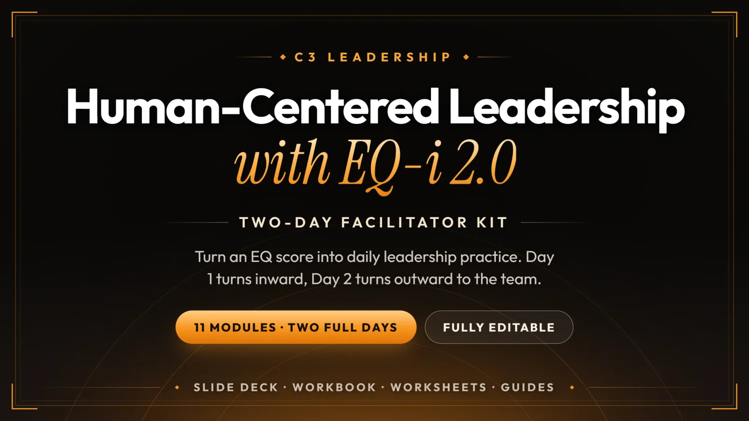 Human-Centered Leadership with EQ-i 2.0 Two-Day Workshop Facilitator Kit