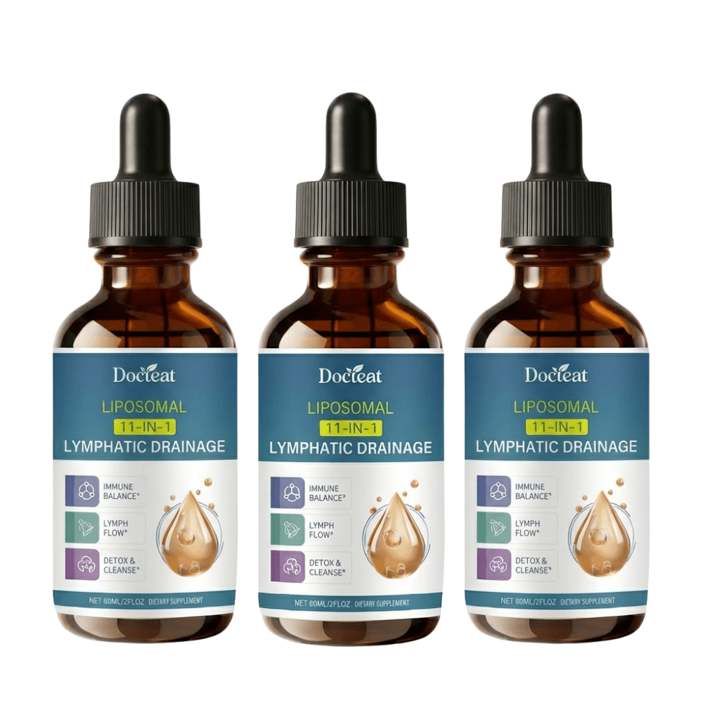 Three bottles of Lymphatic Drainage Drops - Buy 2 Get 1 Free Offer