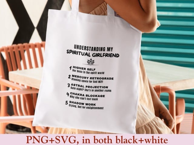 spiritual and witchy png design for tote bag shirt hoodie 