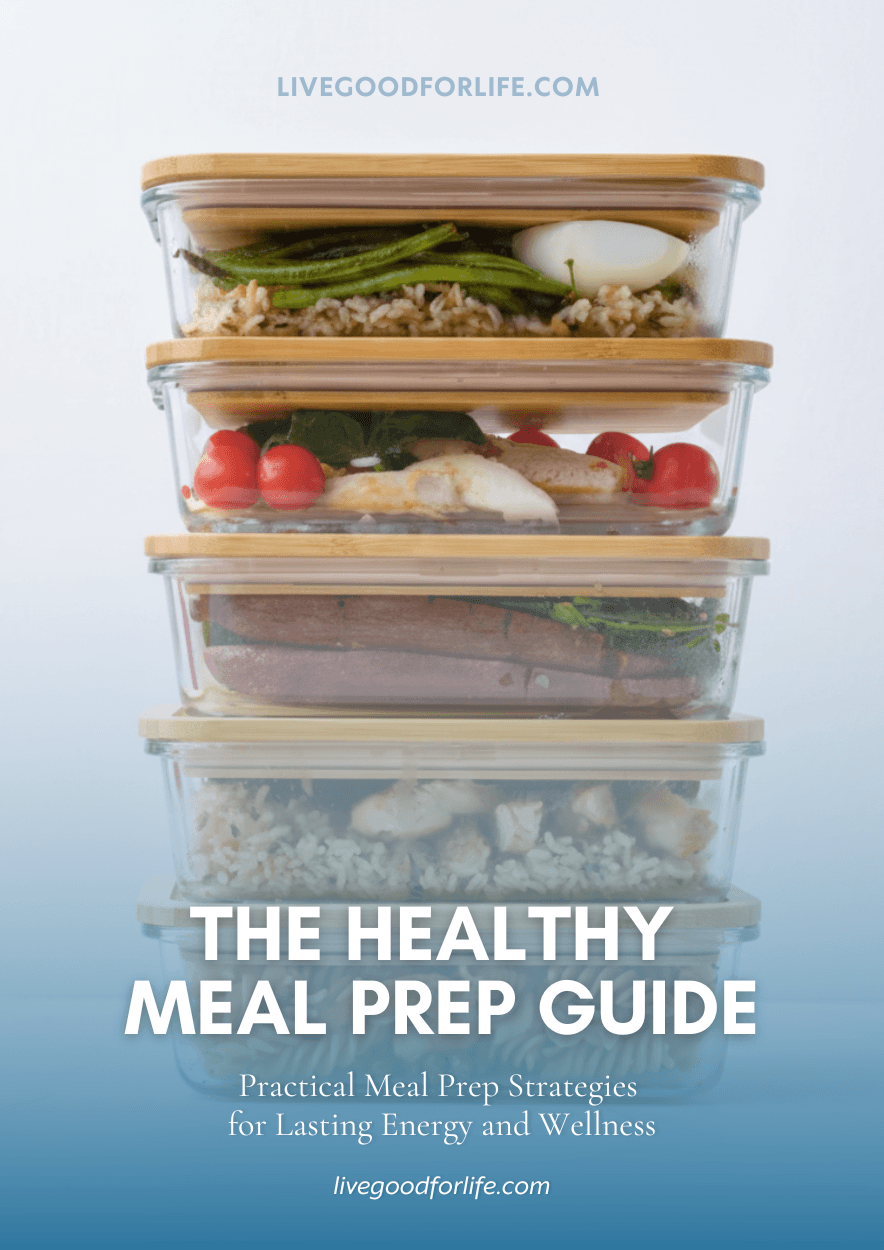 Healthy meal prep containers with balanced meals for the week