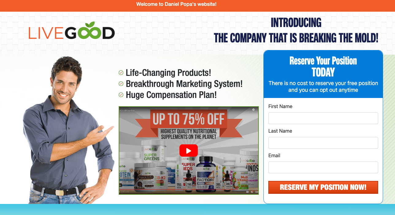 LiveGood team bonus reasons and done for you support image