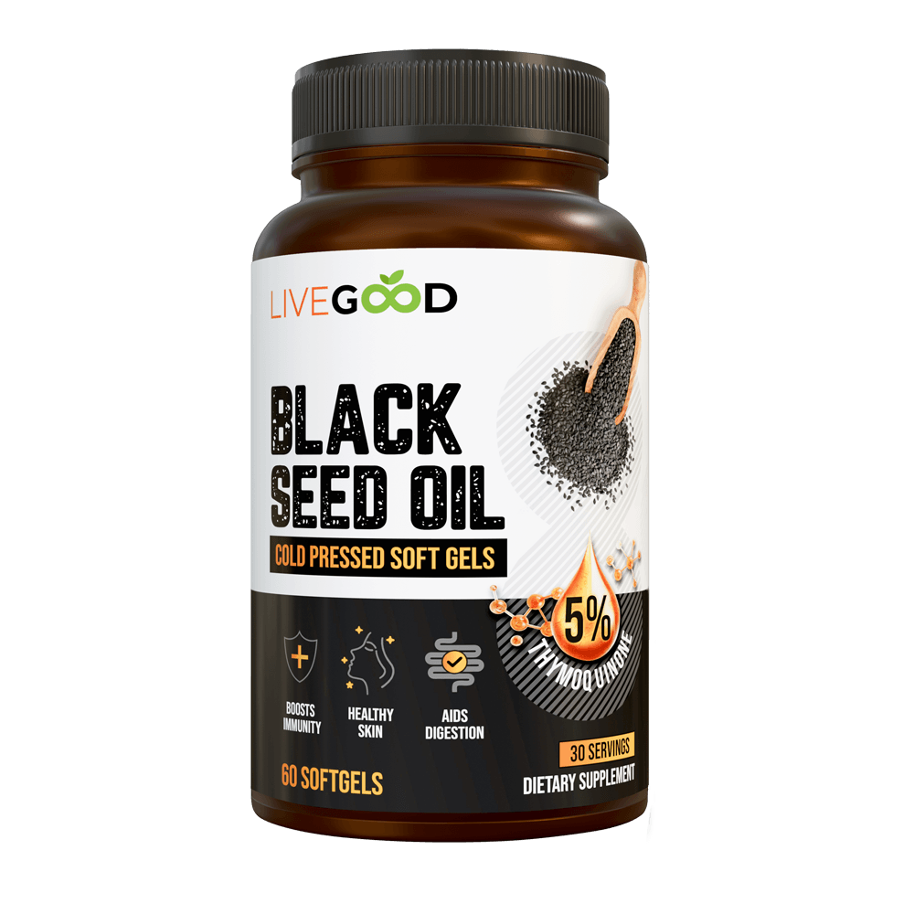 LiveGood Black Seed Oil bottle