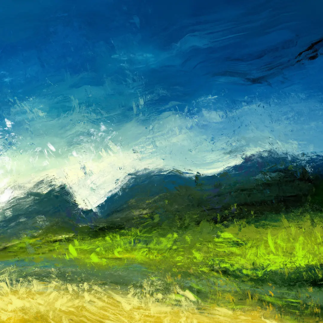 Man In Landscape by Michael Quarz