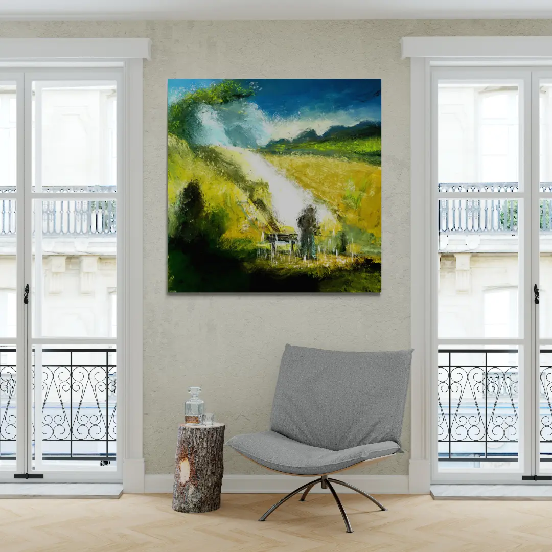 Man In Landscape by Michael Quarz