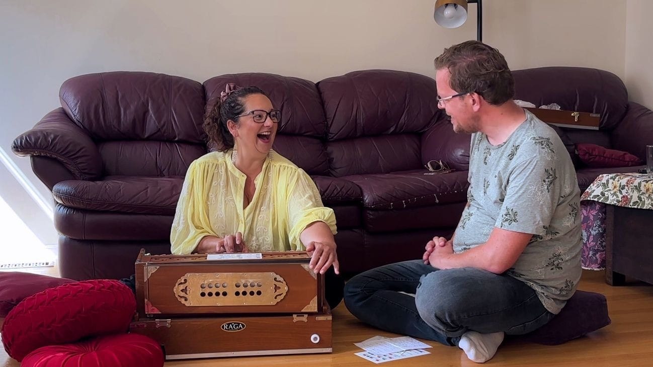 Harmonium playing