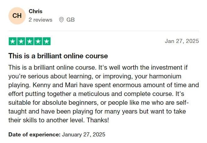 Chris Trustpilot review