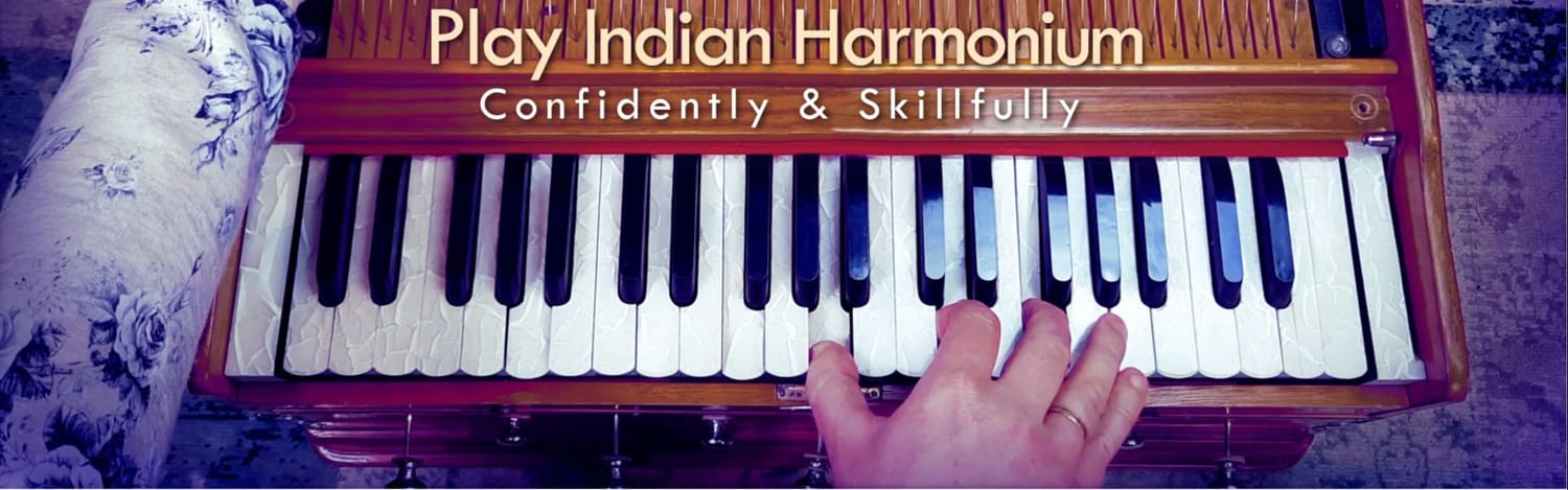 Playing the harmonium