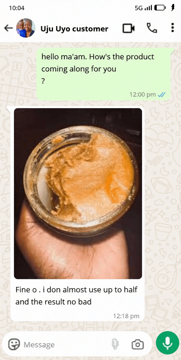 Customer review screenshot