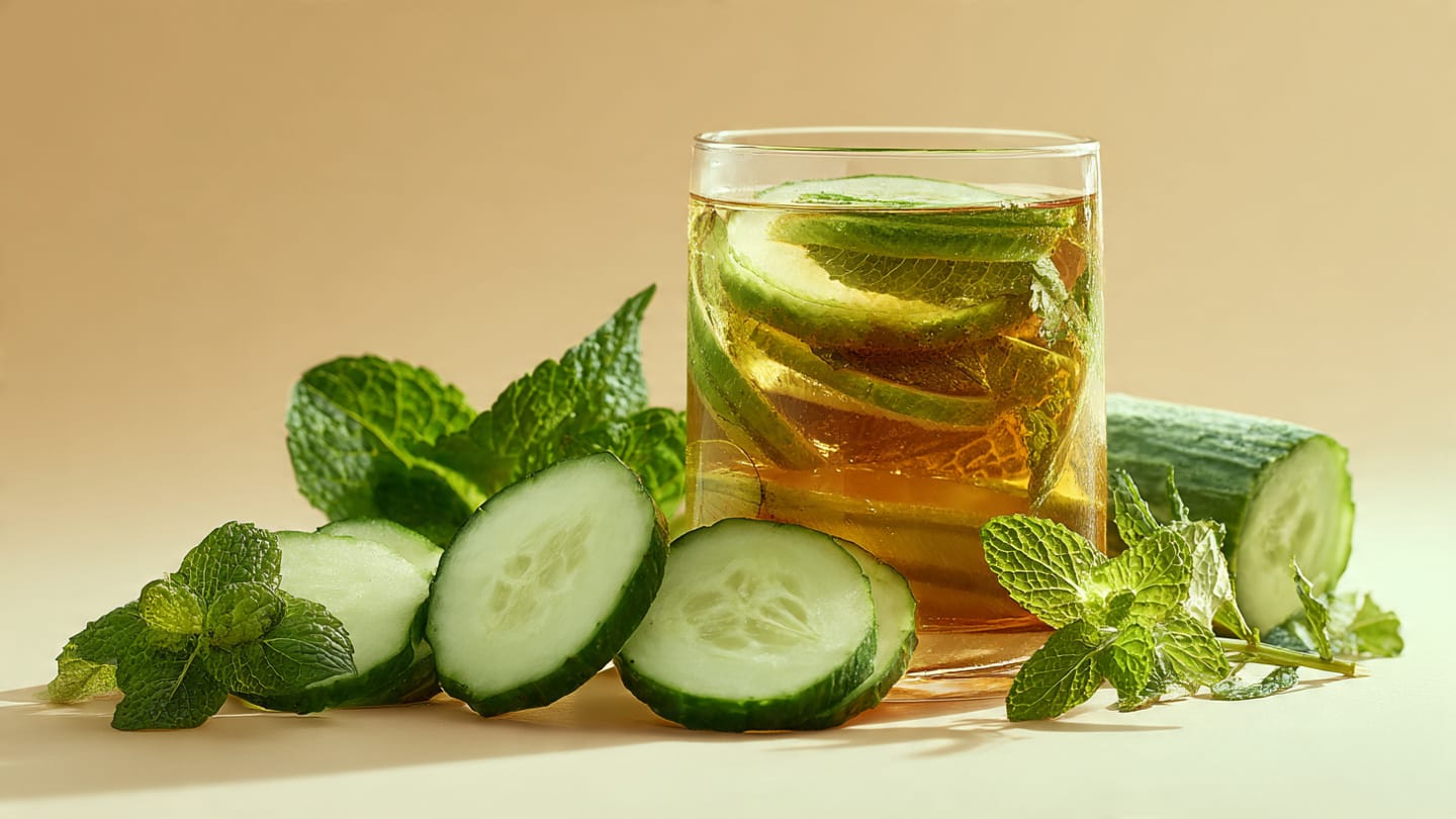 Natural cooling ingredients for internal heat and hot flashes relief.